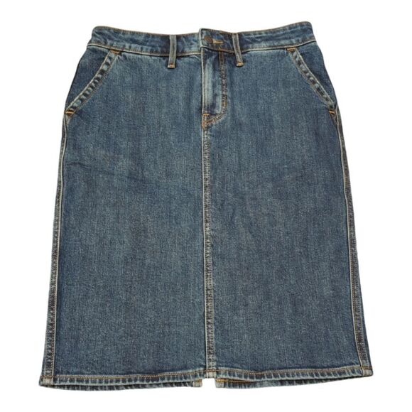 Set of two High waisted midi jean skirts size 2 Nwot - Picture 7 of 14